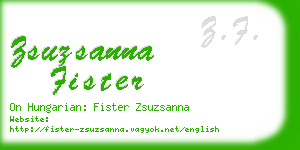 zsuzsanna fister business card